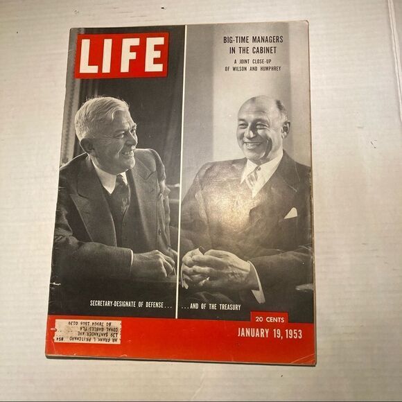 Vintage Life‎ Magazine - 1/19/1953 - Close-up of Humphrey/Wilson, Rare, - Picture 4 of 5
